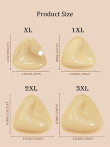 زوج من لبادات الصدر اللاصقة ذات الوجهين للمقاسات الكبيرة، لبادات الصدر اللاصقة، لبادات حشو قابلة لإعادة الاستخدام، لبادات صدر/بكيني سميكة غير مرئية، لبادات صدر مقاومة للماء للسباحة - متعدد الألوان - مشاهدة 12