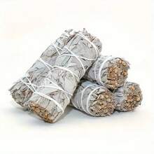 2pcs White Sage Aromatherapy Sticks For Yoga, Meditation, Purification, Household Cleaning - Rattan, Featherless