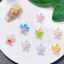 10/20/30/50/100Pcs Luminous Ice Flowers Nail Charms, Translucent 3D Resin Floral Petals For Nail Art Design, Non-Scented Nail Jewels Decorations Nail Supplies Nails Nail Gems - Multicolor - View 12