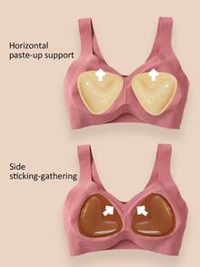 زوج من لبادات الصدر اللاصقة ذات الوجهين للمقاسات الكبيرة، لبادات الصدر اللاصقة، لبادات حشو قابلة لإعادة الاستخدام، لبادات صدر/بكيني سميكة غير مرئية، لبادات صدر مقاومة للماء للسباحة - متعدد الألوان - مشاهدة 6