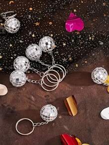 60 Stück/45 Stück/30 Stück/15 Stück Disco Ball Schlüsselanhänger Set, enthält 20 Stück/15 Stück/10 Stück/5 Stück Disco Ball Schlüsselanhänger, 20 Stück/15 Stück/10 Stück/5 Stück Dankeskarten, 20 Stück/15 Stück/10 Stück/5 Stück Organza Beutel, Disco Ball Anhänger, für Schlüssel, Rucksack Dekoration, Disco Party Geschenke, Feiertags Zubehör