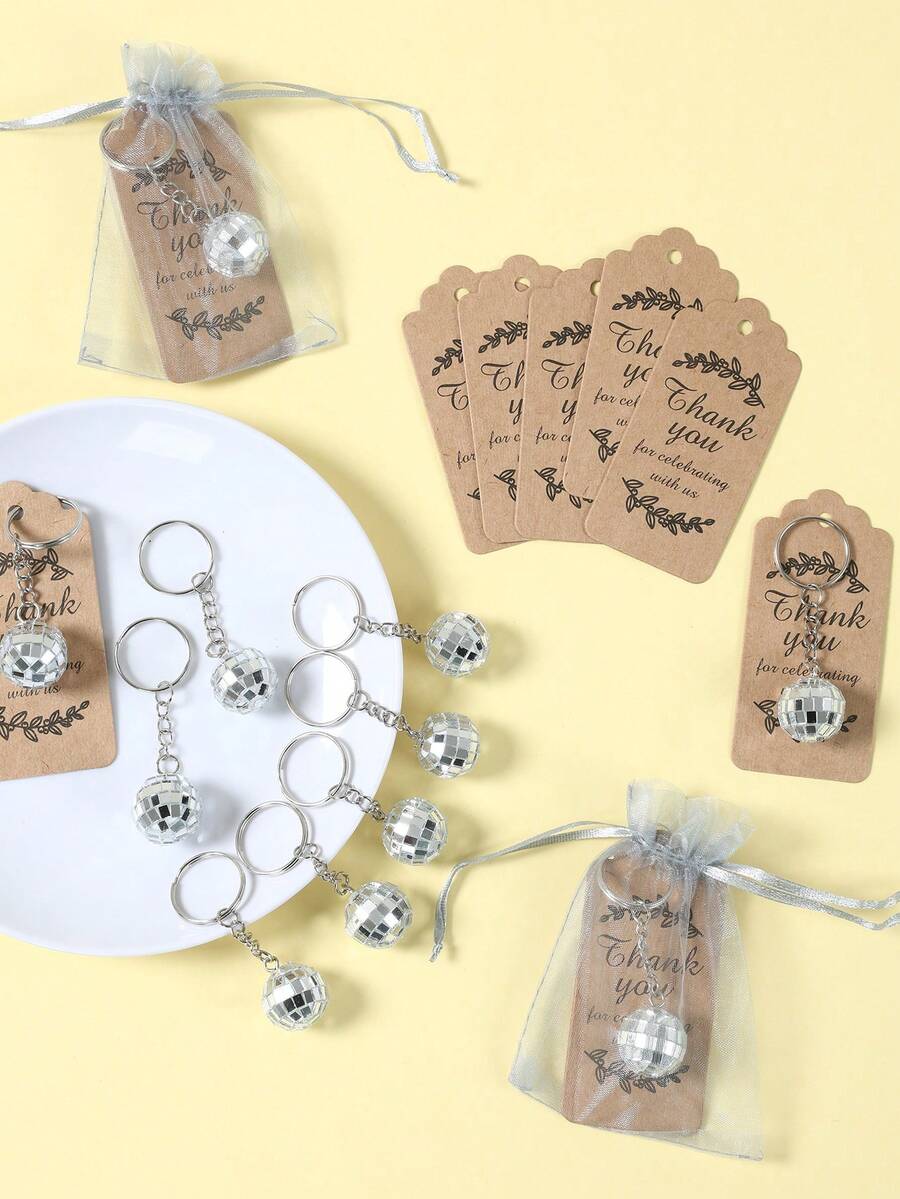 Bộ quà tặng tiệc tùng hình quả cầu disco 15 món, bộ móc khóa hình quả cầu disco, móc khóa và túi quà, thể hiện lòng biết ơn và lời chúc phúc, thích hợp làm quà tặng sinh nhật, quà tặng ngày lễ, quà tặng văn phòng, quà lưu niệm cho khách, quà tặng Lễ Tạ ơn, quà tặng tiệc tùng và nhiều dịp khác.