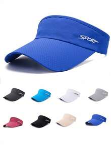 1pc Breathable Sun Hat: Ideal For Running, Marathon, Tennis And Other Sports. Suitable For Both Men And Women. Perfect For Daily Wear In Spring And Summer. Please Confirm The Size When Purchasing, As There May Be A 1-2 Cm Difference From The Actual Product.