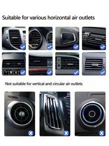 1pc Multifunctional Universal Car Air Vent Drink Holder With Cup Tray, Car Cup Holder Mounted On Air Vent, Ashtray Rack