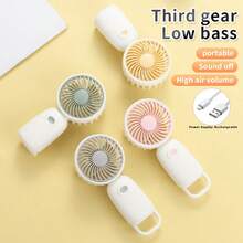 1pc Back-To-School Mini Handheld Fan With Strap, Battery Not Included (2x Size 7 Batteries Required) - Multicolor - View 4