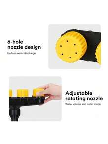 1PC Multi-Nozzle Adjustable High Flow Spray Head For Home Garden, Agricultural Use, PP Material Gardening Sprinkler For Flowers, Farms, Lawns, Vegetables Irrigation