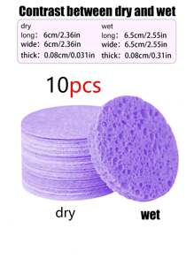 10 piezas/20 piezas Pastillas de madera comprimidas y redondas para el lavado facial, exfoliante facial reutilizable, adecuado para uso familiar o de viaje, pastillas de madera para el lavado facial de verano (6 cm/2,36 pulgadas)