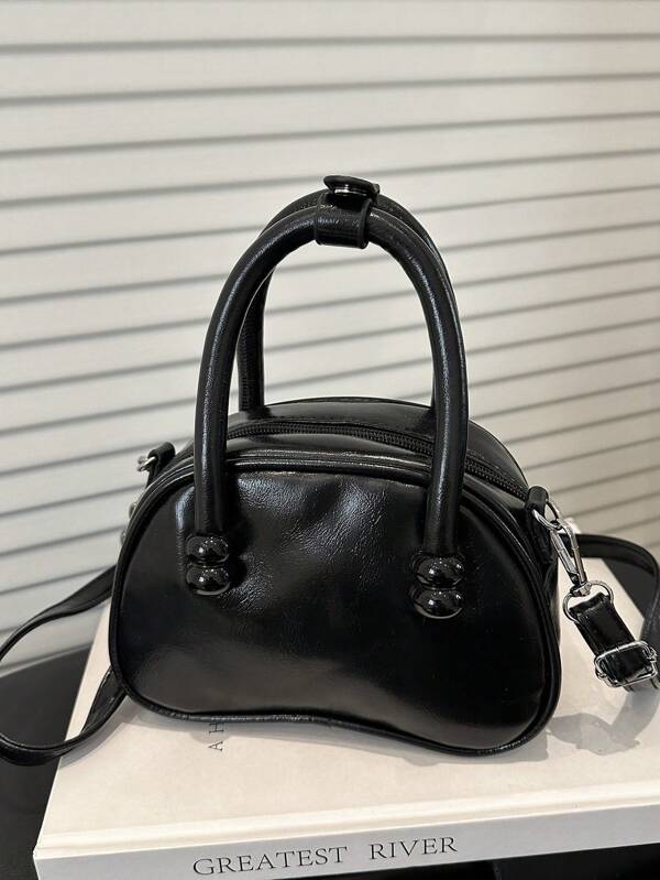 Korean Design 2025 Plain Minimalist New Fashion Lightweight Shoulder Diagonal Crossbody Handbag For Women