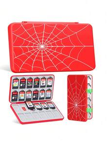 24 卡槽游戏卡带盒，游戏配件兼容新款 Switch 2 (2025) / Switch NS / Switch OLED / Switch Lite 游戏机，可容纳游戏卡和 Micro SD 卡 - 彩色 - 查看 4