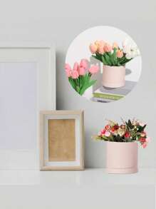 Runde Box für Blumenverpackung, luxuriöse Papier-/Kartonschachteln mit Deckel für Valentinstag, Hochzeit DIY Dekoration Schmuck Aufbewahrung Accessoires (Rosa)