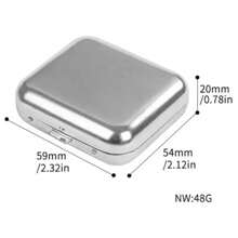 1 Peça Cinzeiro de Bolso Quadrado Portátil de Aço Inoxidável com Tampa, Cinzeiro de Metal Prateado, Ferramenta de Fumo Portátil, Presente Essencial do Dia dos Namorados, Presente Ideal com Padrão de 26 Letras Iniciais