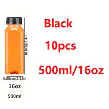 10pcs/2pcs Empty Plastic Juice Bottles With Leak-Proof Caps Clear Water Bottle,Reusable Drink Bulk Containers Easy To Fill Juice Bottling Bottle For Juicing, Smoothie, Milk Homemade Beverages,Suitable For Weddings, Gatherings, And Parties
