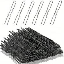 50pcs Simple Metal U-Shaped Hair Clips, Suitable For Women's Hairstyles, Hair Accessories For Women Dancers, Fit All Hair Types