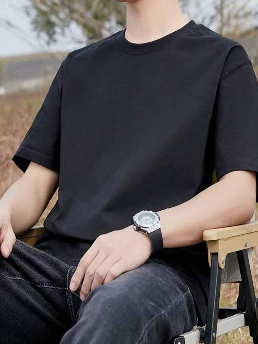 Classic T-Shirts For Peruvian Casual Style - 黑色 - 查看 1