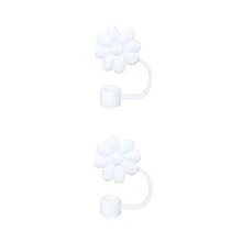 Ống hút hoa bằng rơm, phù hợp cho cốc 30oz và 40oz, nắp ống hút silicone, có thể tái sử dụng, bảo vệ đầu ống hút, phù hợp cho ống hút 10mm (0.4 inch), đồ dùng học tập - Nhiều màu - Xem 16
