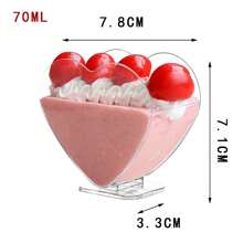 ¡Eid Mubarak! 5 piezas Taza de plástico transparente, taza cuadrada para mousses y postres con tapa y cuchara - Resistente, a prueba de fugas, perfecto para ensalada de frutas, helado, parfait de yogur, pudín, suministros para fiestas, accesorios de vajilla y picnics al aire libre