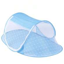 Crib Accessory Foldable Baby Mosquito Net, Portable Tent For Crib, Bedroom, Outdoor, - Blue - View 5