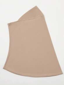 1pc Women's Fashionable Solid Color Headscarf, Elegant & Comfortable Hijab, Convenient Crystal Linen Head Wrap For Daily Outdoor Sun Protection - Crystal Linen Convenient Headband - View 21