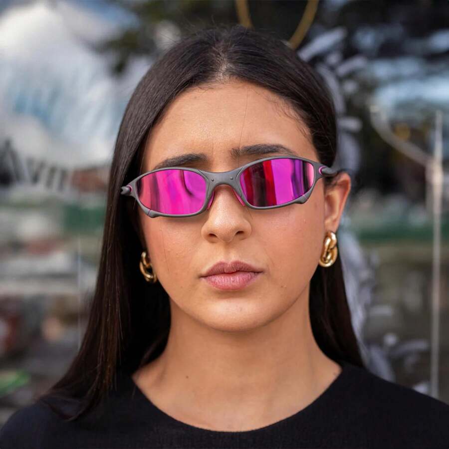 Julieta 24 Polarized X Metal Penni Double Sunglasses - 玫紅色 - 查看 1