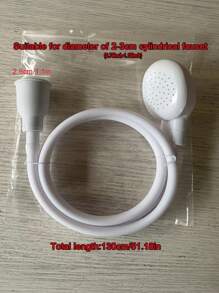 1 Stück multifunktionaler Handbrausekopf, hergestellt aus ABS-Material, mit Vollkörpereinstellungen, Schnellverbinder, tragbarer Wasserhahn-Sprühkopf, geeignet für Wohnmobile, Haustiere, Katzen & Hunde Baden, einfache Installation