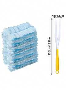 30pcs, Disposable Duster Refills, Electrostatic Duster Heads Replacement - Effortless Dust Removal For Electronics, Furniture, Blinds, And Ceiling Fans- Cleaning Supplies, Cleaning Accessories.