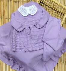 Luxury Knit Maternity Jumpsuit For Girls - Lilac Purple - View 1