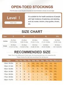 Cofoe 1 双小腿压缩袜 15-21mmHg 膝盖抗疲劳压缩袜露趾腿袜适合运动跑步、徒步旅行、孕妇男女 - 膚色 - 查看 8