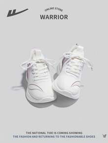 WARRIOR 女士系带渐变色跑步运动鞋，轻便、减震、防滑、耐用软底休闲运动鞋 - 淡紫色 - 查看 4