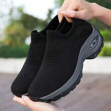 Zapatillas casuales de moda para mujer, zapatos deportivos cómodos de malla transpirable, zapatillas de amortiguación 'Pillow' para estudiantes, modelo 2025