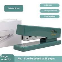 1pc Compact Ergonomic Handheld Multi-Function Stapler, Can Staple 2-50 Pages, Suitable For Student, Home, And Office Use,Back To School,School Supplies - Stapler (black) - View 7