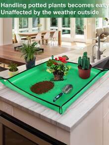 1 件植物换盆垫，可折叠便携式加厚防水园艺垫，植物移植花盆托盘，适用于室内多肉植物盆栽，盆景工具，花园配件，花园工具 - 彩色 - 查看 5