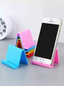 Suporte de mesa para celular e tablet, 5 peças, plástico, antiderrapante, de cor aleatória, multifuncional, compacto, para tablet, suporte para transmissão ao vivo e maratona de vídeos, ideal para celulares e tablets