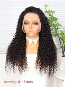 34Inch Discount Water Wave Curls 13X4 Front Lace Wigs Human Hair Natural Color Black 150% Density Glueless Transparent Lace Pre-Cut Pre-Plucked Natural Hairline Around Baby Hair Adaptable To All Ethnicities Human Hair Wig Glueless Human Hair Wig (8-34Inch)