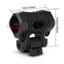 1 pièce Clip de lampe de poche à 5 étapes, Clip de lampe de poche tactique à rotation RAPIDE, Accessoire de lampe de poche - Multicolore - Voir 3