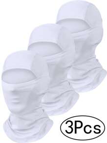 3 pièces Cagoule couvre-visage, masque de ski pour hommes femmes football, capuche légère pour soleil protecteur UV vélo