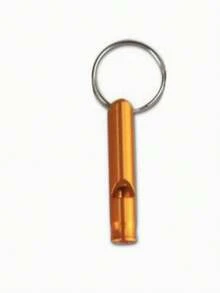 1pc Small Aluminum Alloy Whistle, Survival Whistle, Emergency Whistle, Training Whistle