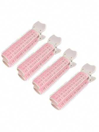 10个装蓬松发根懒人卷发棒无痕发夹刘海夹发夹塑料/树脂外壳，美发工具套装，美发造型套装