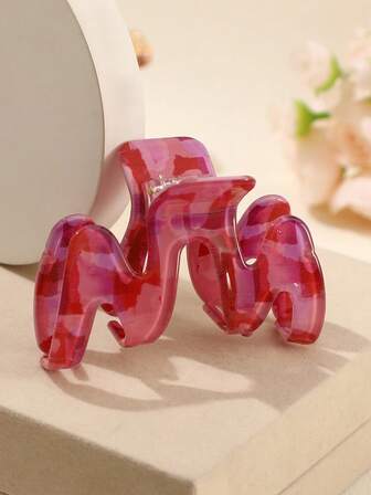 1 st Färgglad Akryl M-formad Hårklo, Moderiktig & Minimalistisk, Lämplig För Flera Tillfällen, Dekoration & Styling, Håraccessoarer, Klospännen, Hårklämma, Hårklämma Höst Vinter Hårspänne För Semesterkläder Kvinna