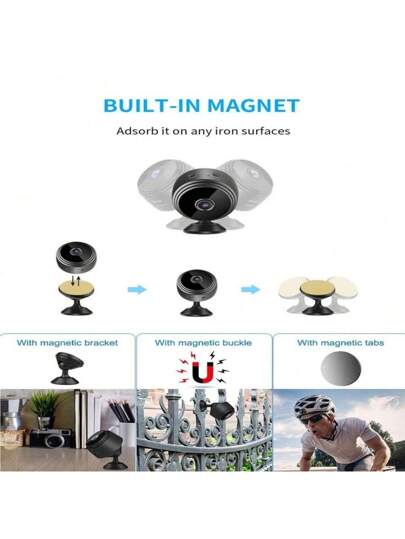 A9 Mini Camera: 2.4G WiFi HD IP Camera Night Vision, Slimme Home Security, Remote Mobile View, Motion Detection Alert Baby Monitor view 4