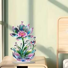 This Acrylic Flower Ornament Is Absolutely Stunning! 2D Graphic Design Is Very Unique And Can Add A Unique Artistic Atmosphere To Your Desktop. Its Colors Are Very Bright, And The Colorful Flowers Make People Feel Happy When They See It.