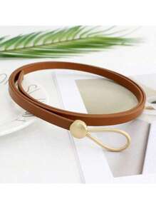 1 Peça Cinto Elegante e Estiloso de Cintura Fina Feminino, Adequado para Uso Casual e Comutador no Verão, Escola