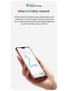 Bicycle Hidden Anti-Theft Locator, Bicycle Anti-Theft, Bicycle Locator, Outdoor Non-Stop, Group Tracking, Remote Precise Search, One-Button Calling Device, Long Lasting Battery, IP67 Waterproof, GPS Tracker Compatible With "Find My Global" Platform, Suitable For Cycling, Locating, Anti-Theft, Outdoor, Bicycle, Bicycle Accessories, Road Bike, Mountain Bike, Skateboard, Motorcycle, Pet Anti-Loss, Only Supports IOS