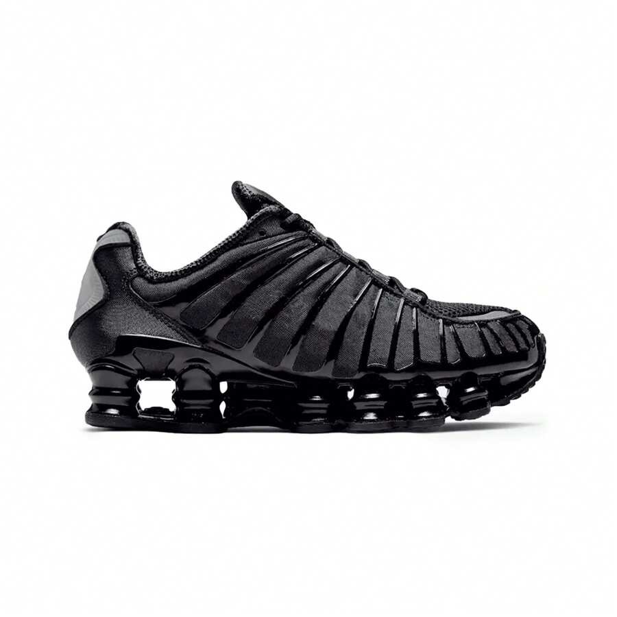 Tennis Shoes 12 Springs Black White Reflective Super Cushioning Gym Running Training - màu đen - Xem 1
