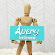 1pc Custom Acrylic Name Tag - Magnetic Name Badge For Teachers And Nurses, Personalized Cute Colorful Work Badge,Custom Business Name Tag,Custom Company Name Tag. - Color Badge - View 7