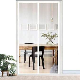 90cmX210cm 110X210cm 140X240cm Magnetic Screen Door, Door Screen Magnetic Closure-Keeps Bugs Out Let Breeze In, Heavy Duty Mesh - Pet And Kid Friendly, Works With Front Doors, Sliding Doors