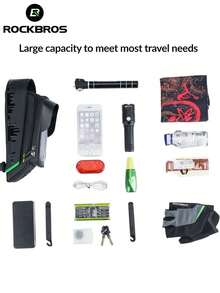 ROCKBROS Waterproof Touchscreen Seat Tube Package For 5.8 /6 Bicycle Accessories Bicycle Bag Front Wheel Phone Bicycle Accessories - 黑色 - 查看 4