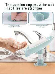 1/2-częściowa mydelniczka bez perforacji, stojąca, do użytku domowego, do prania, do toalety, do kreatywnego odpływu, bez wody, mydelniczka z przyssawką, do montażu na ścianie, do łazienki, dekoracja jesienna, powrót do szkoły