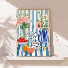 1 件，帆布挂画，带框装饰画，带框，易于悬挂，墙面艺术，海报，现代，厨房墙面艺术，厨房印刷品，食物印刷品，现代厨房装饰，餐厅墙面艺术，时尚厨房装饰，家居装饰，房间装饰 - 彩色 - 查看 11