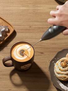 New Milk Frother, Powerful Hand Milk Frother, Mini Milk Frother, Coffee Mixer, Stainless Steel Coffee & Beverage Mixer, For Latte, Cappuccino, Matcha, Hot Chocolate, Portable Foam Maker, Cordless Electric Mini Coffee Maker Back To School