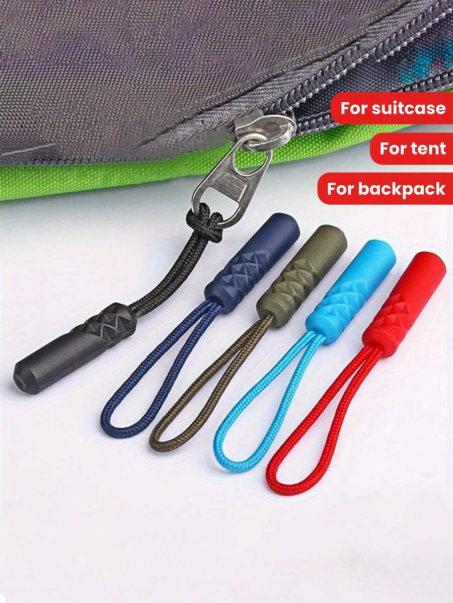 10pcs Zipper Pull Replacement Kits, Detachable Zipper Sliders For Luggage, Clothing, Jackets, Backpacks, Boots, Wallets, Handbags, Coats - Ideal For DIY Crafts And Repairs